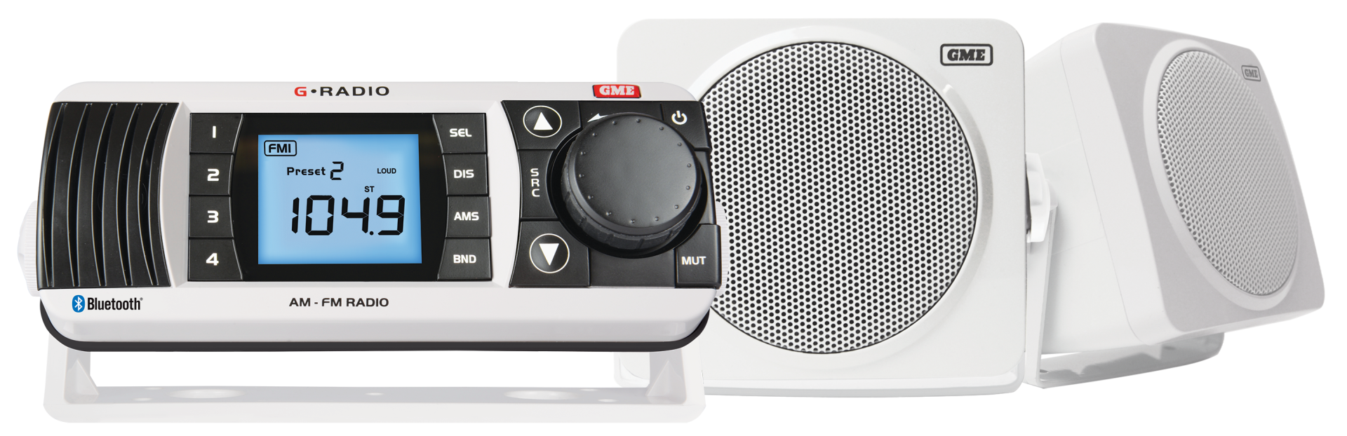 Buy GME GR300BT AM/FM Bluetooth Marine Radio online at